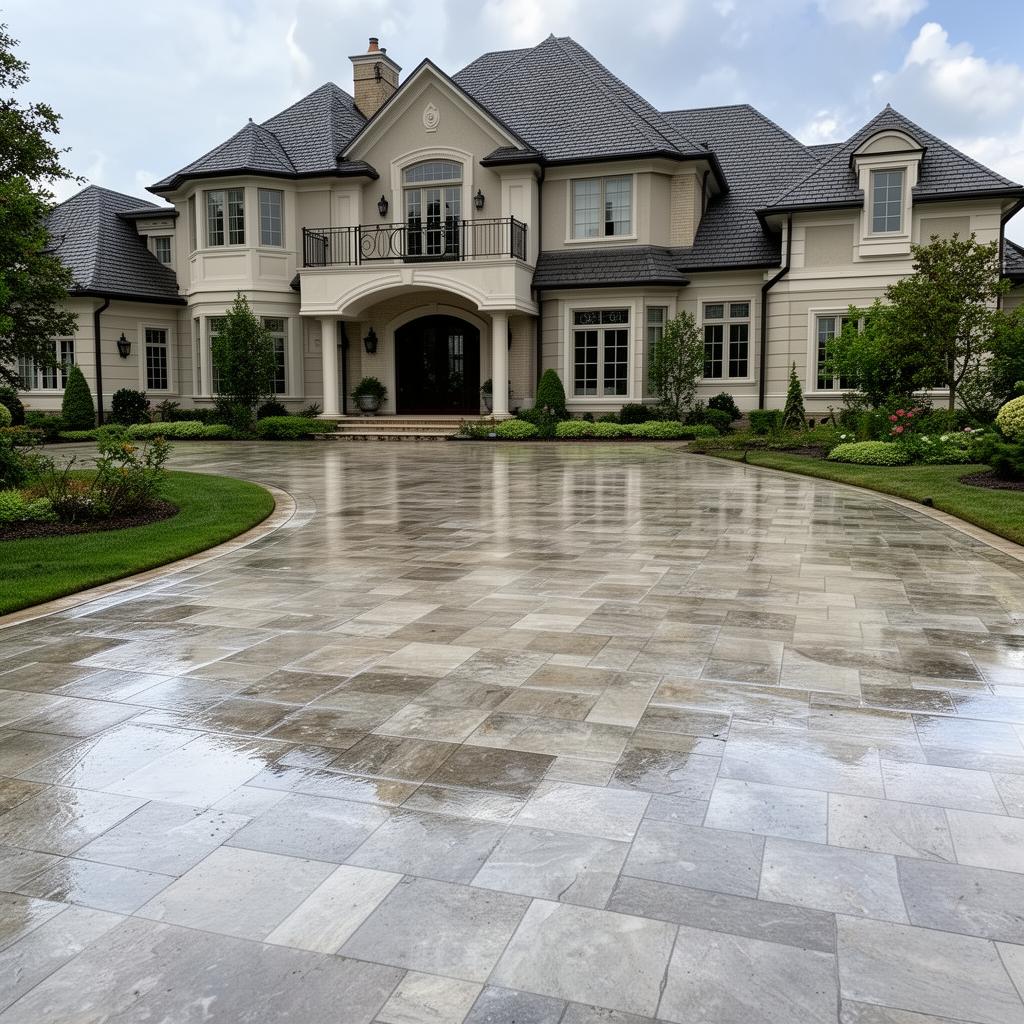 Driveway Pressure Washing