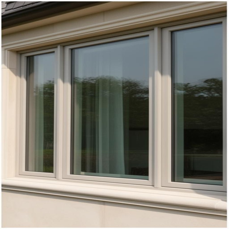 The same window after Topline Exteriors cleaning — clear, streak-free glass